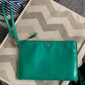 Seafoamy/mint green Cole Haan wristlet